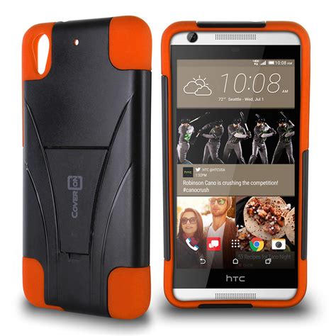 Tapa Funda Protectora HTC Desire 626 Orange Imitación de .